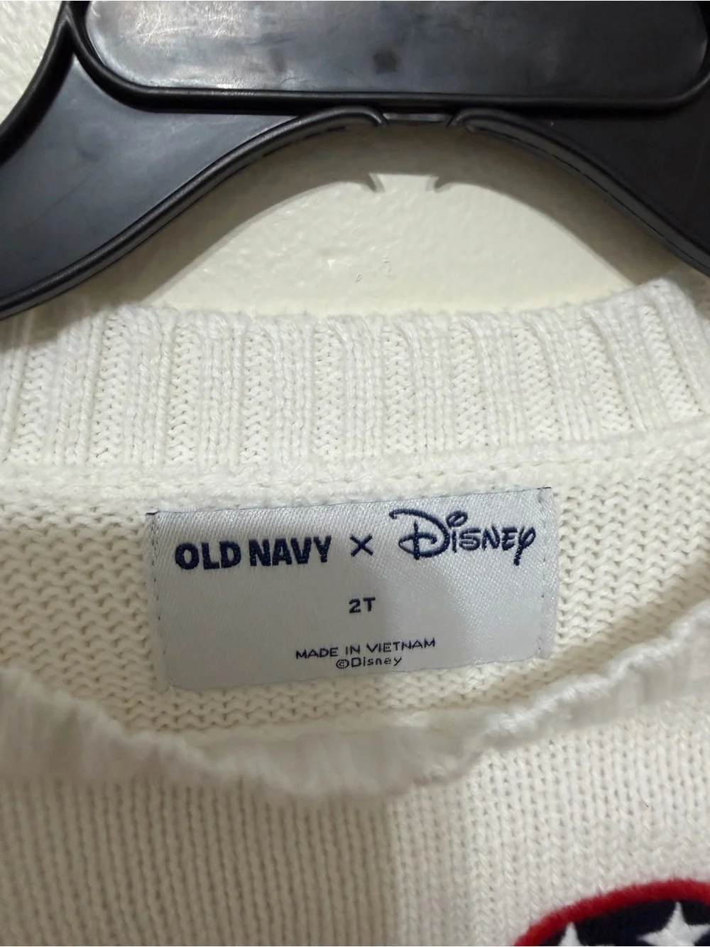 Old Navy White Disney Knit Pullover